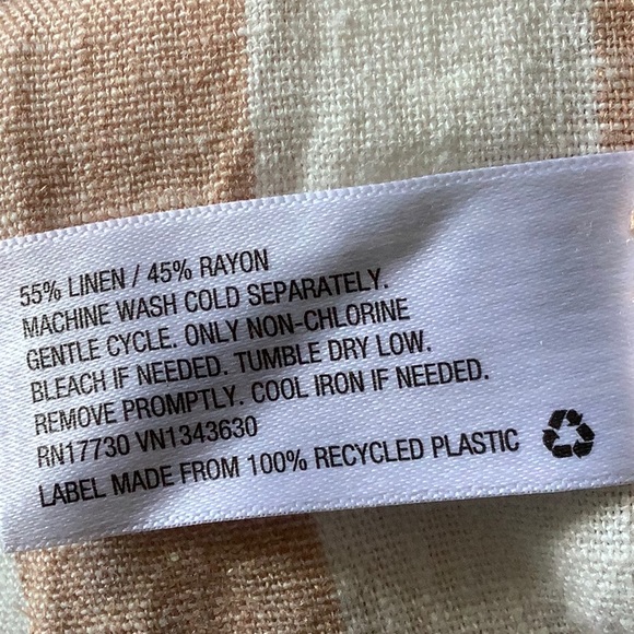 A NEW DAY WOMEN’S BROWN CREAM STRIPE BUTTON DOWN DRESS SIZE MEDIUM - Picture 8 of 9